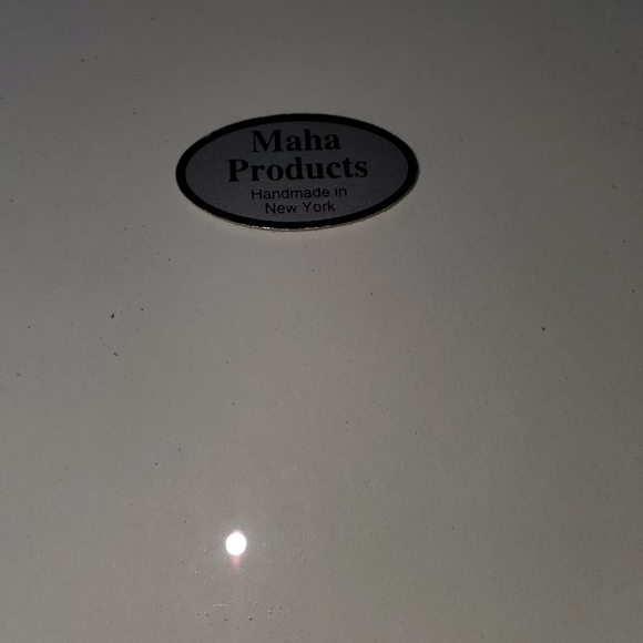 Set of 2 Maha Glass Trays Signed By Artist 12 in & 9 in - Picture 7 of 9